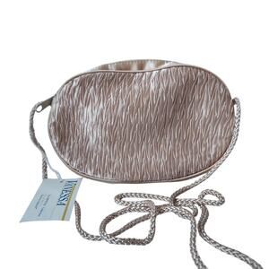 Vintage Purse The Vanessa Collection Pink Round Textured Shoulder Bag Cocktail